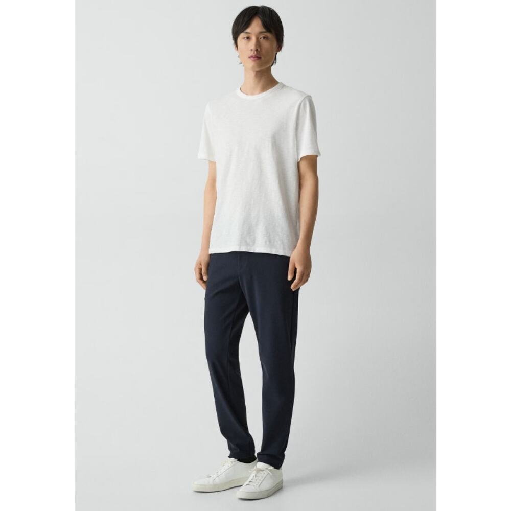Theory Essential Tee Cosmos Slub Cotton Ivory Short Sleeve Minimalist